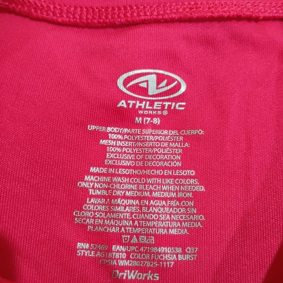 Athletic Works Bright Pink Short Sleeve Tee - Picture 2 of 9